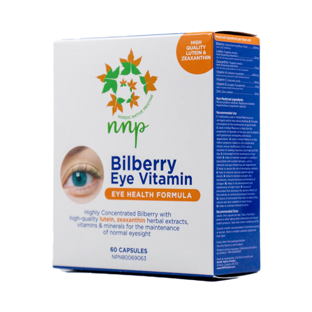 Nordic Native Pristine Mega Bilberry Eye Vitamin 60 caps