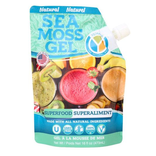 Yemaya Sea Moss Gel Pouch Natural, 473ml