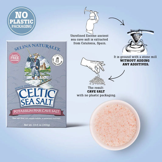 Selina Naturally Celtic Sea Salt® Pink Potassium Cave Salt 300g