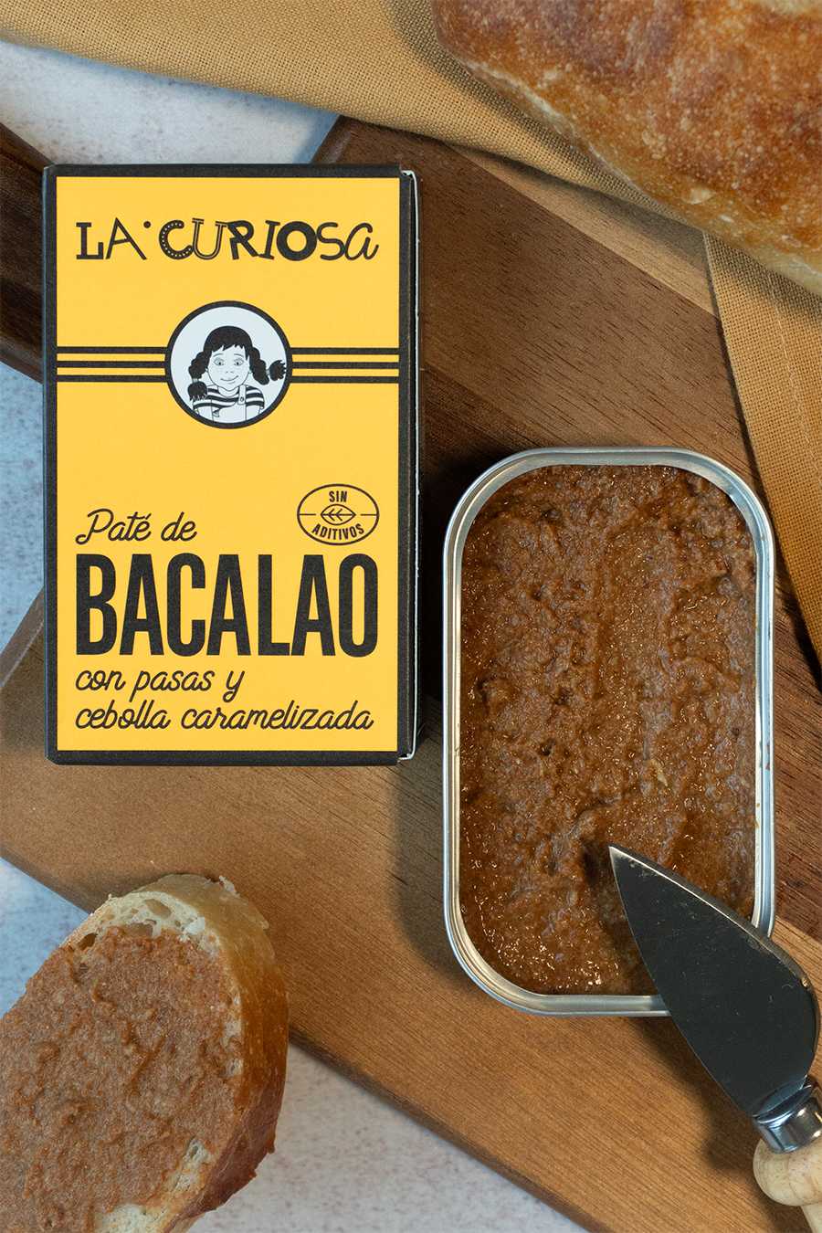 La Curiosa- Cod Pâté with Raisins & Caramelised Onion (80g)