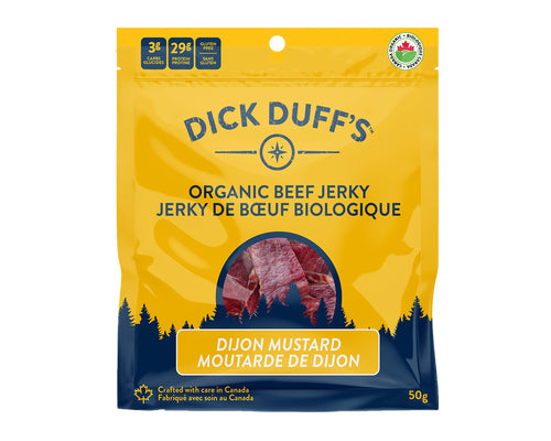 Dick Duff's Organic Beef Jerky Dijon Mustard 50g