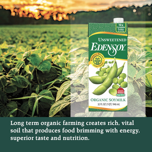 Eden Organic Soy Milk 946ml (Unsweetened)