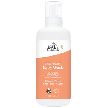 Earth Mama Organics Sweet Orange Baby Wash
1 L