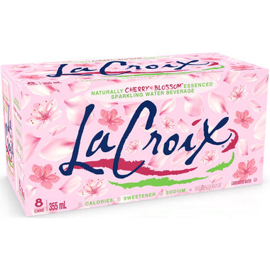 LaCroix Sparkling Water Cherry Blossom (8x355ML) - case