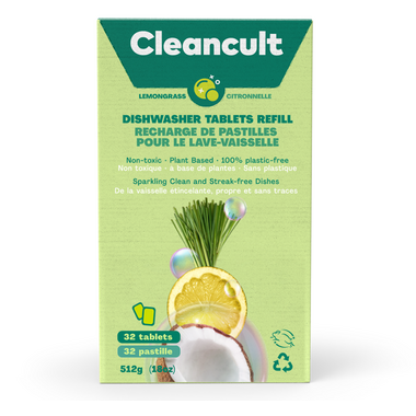 Cleancult Dishwasher Tablets Refill Lemongrass 32 tablets