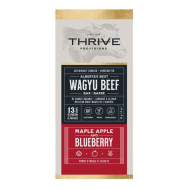 Thrive Provisions Waygu Beef Bar Maple Apple & Blueberry
43 g