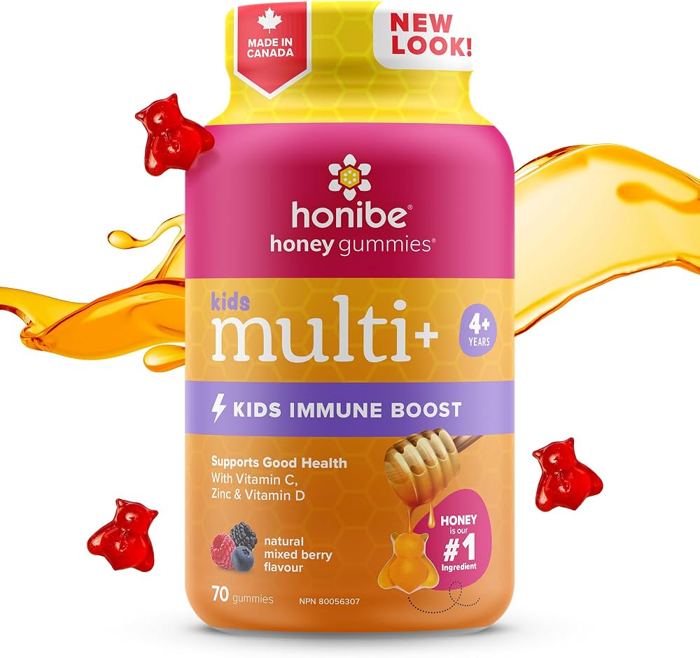 Honibe Kids Immune Boost with Honey Natural Mixed Berry