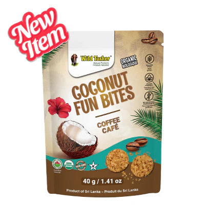 Wild Tusker ORGANIC COCONUT FUN BITES - COFFEE FLAVOUR 40g