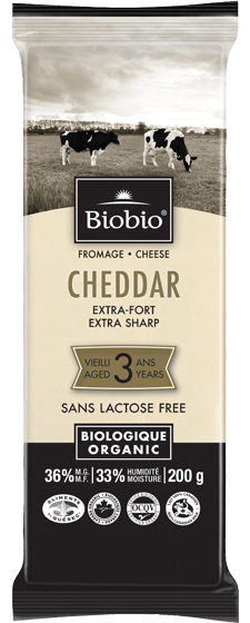 BIOBIO Extra Sharp Cheddar Cheese 3 years 200g