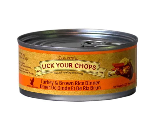 Lick Your Chops Cat Food Turkey & Brown Rice Dinner 156g