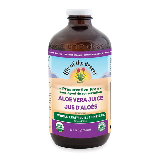 Lily of the Desert Aloe Vera Juice Whole Leaf Preservative Free 946mL