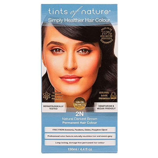 Tints of Nature 2N Natural Darkest Brown Permanent Hair Dye