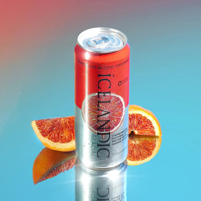Icelandic Glacial in Aluminum Cans (Tarocco Blood Orange) - 330mL