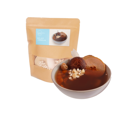 Souperwell Relief - Fritillary, Snow Pear & Apricot Kernel Soup (2-Pack Dry Herbal Soup)