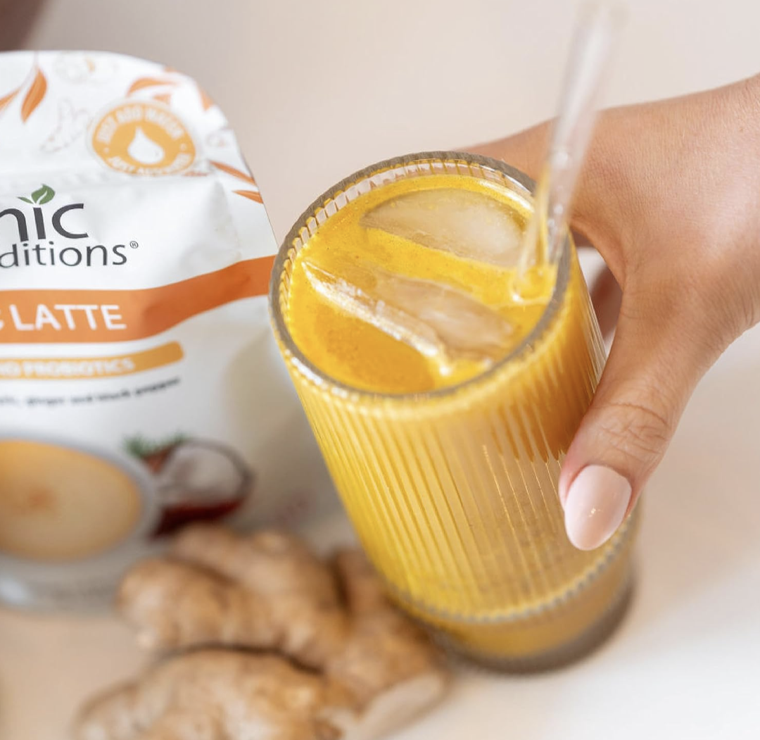 Organic Traditions | Superfood Turmeric Latte with Probiotics and Saffron
