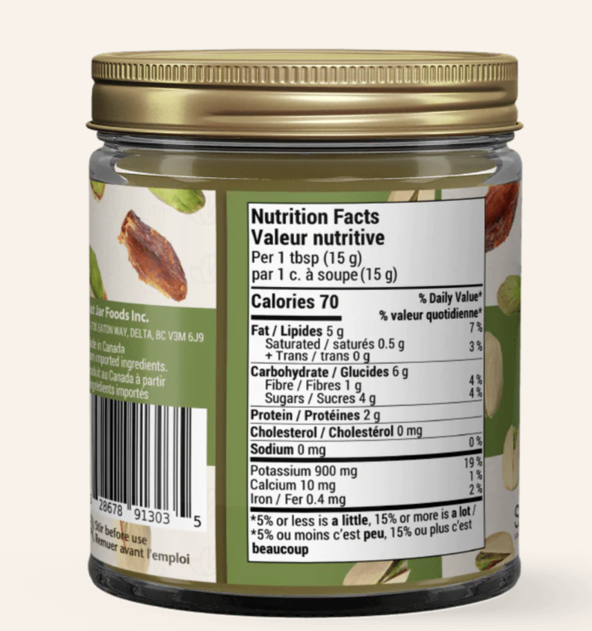 NutJar Sweetened Pistachio Spread 240g