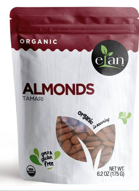 Elan Organic Almonds with Tamari 175g