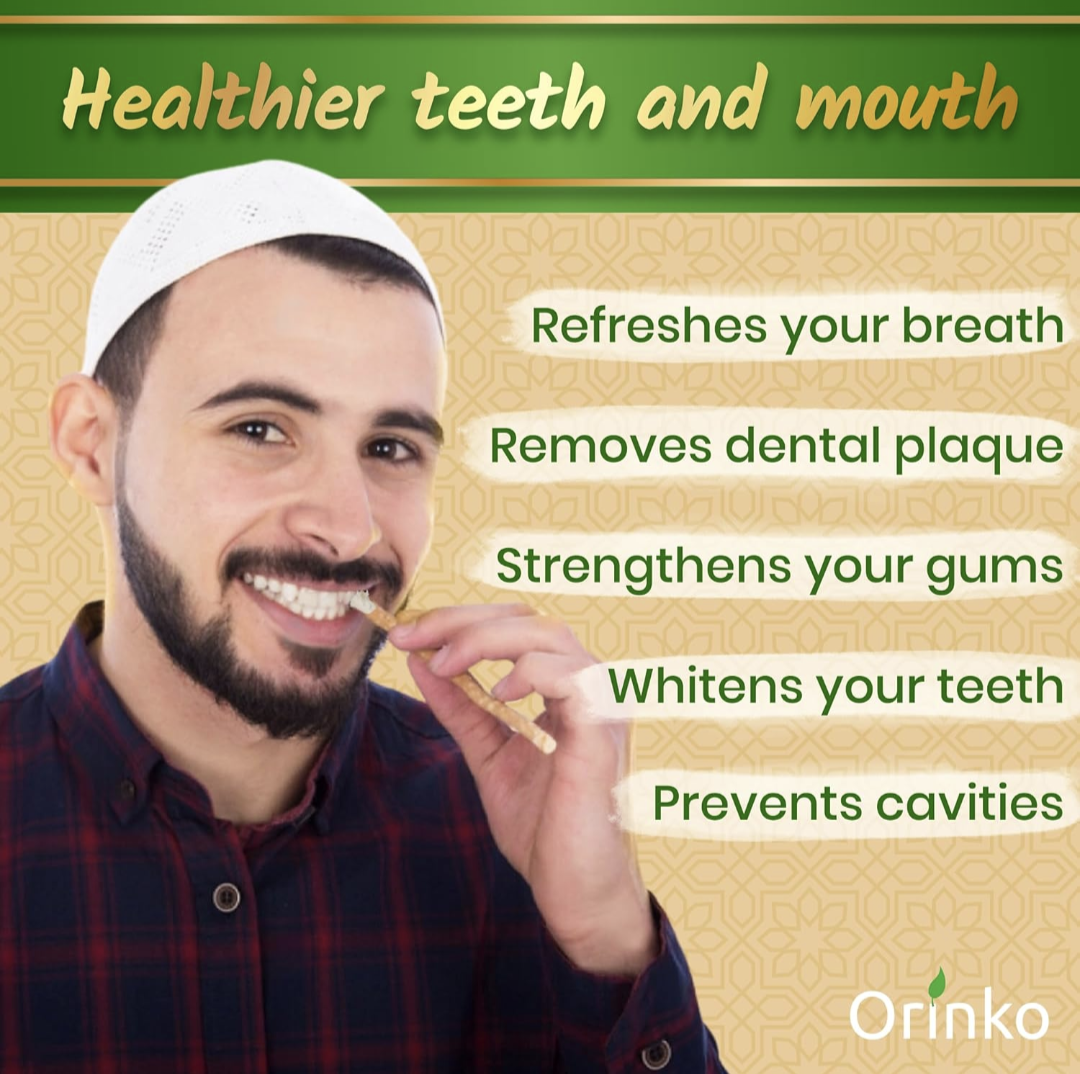 Orinko Siwak Natural Toothbrushes 12x pack