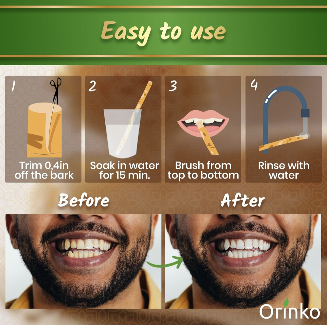 Orinko Siwak Natural Toothbrushes 12x pack
