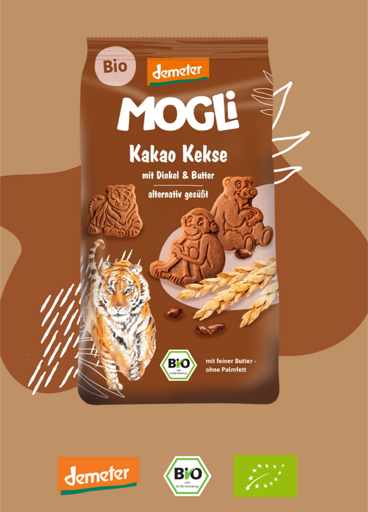 MOGLi Organic Biscuits Cocoa 125g
