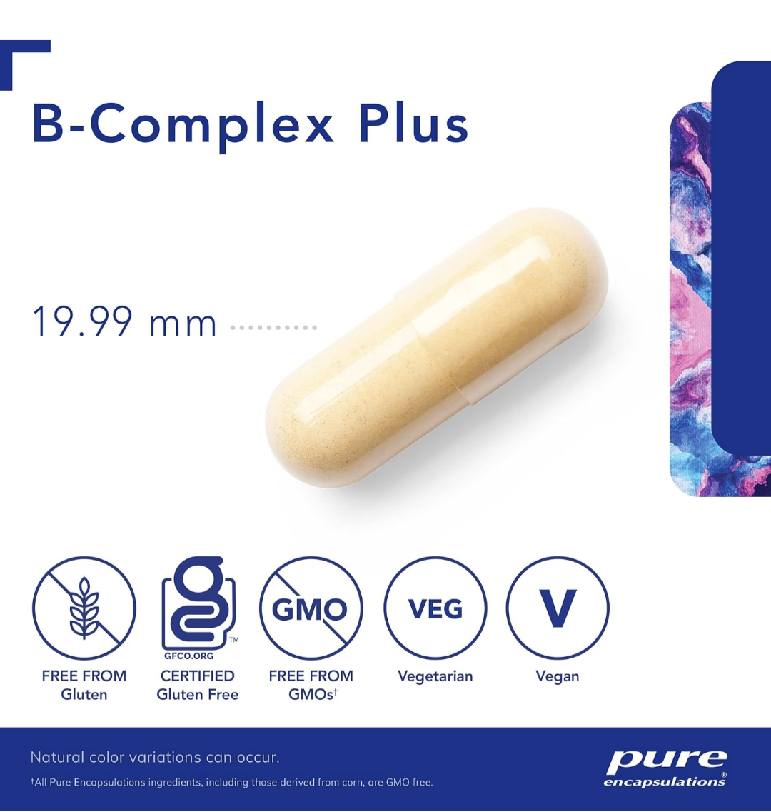 Pure Encapsulations B Complex Plus 120 Veg Capsules