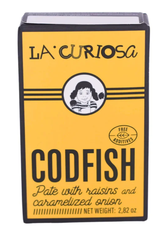 La Curiosa Cod Paté with raisins and onion