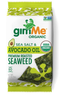 Gimme Seaweed Snacks Sea Salt Avocado Oil 6x5g