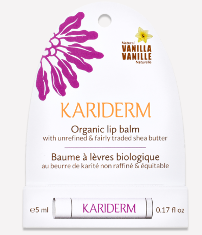 Kariderm Organic lip balm Vanilla