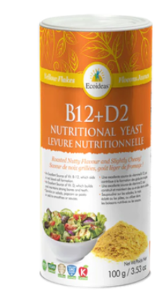 Ecoideas Nutritional Yeast B12+D2 Shaker 100g