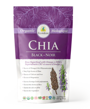 Organic Black Chia Seeds - (454g)