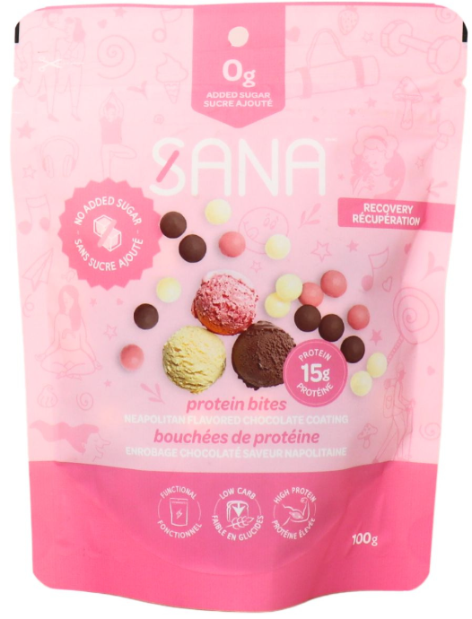 Sana Crunchy chocolate style protein bites - Neapolitan 100g