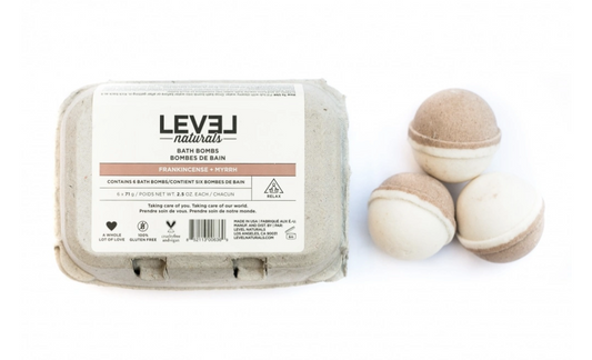 Level Naturals Frankincense + Myrrh Bath Bombs