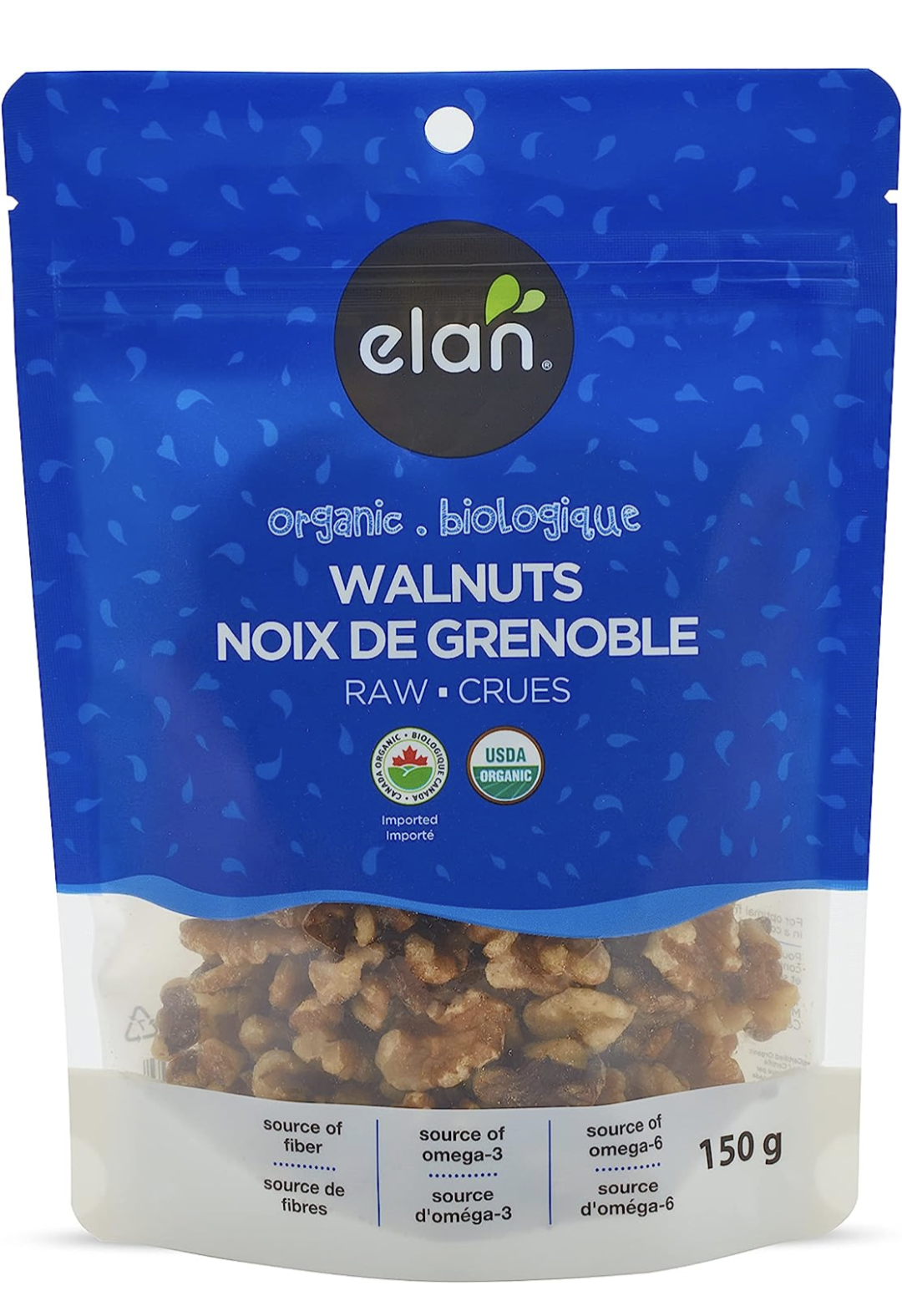 Elan Organic Walnuts 150 g