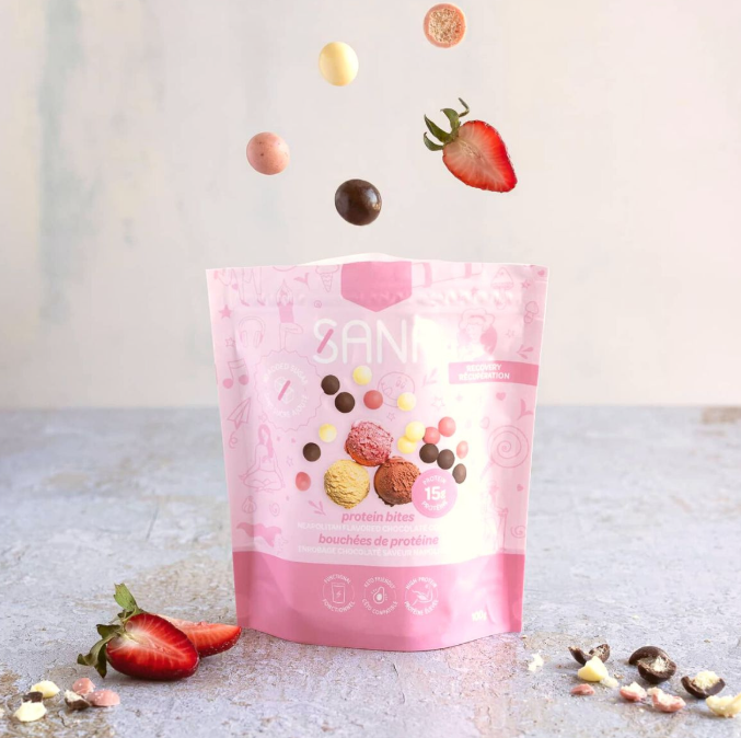 Sana Crunchy chocolate style protein bites - Neapolitan 100g