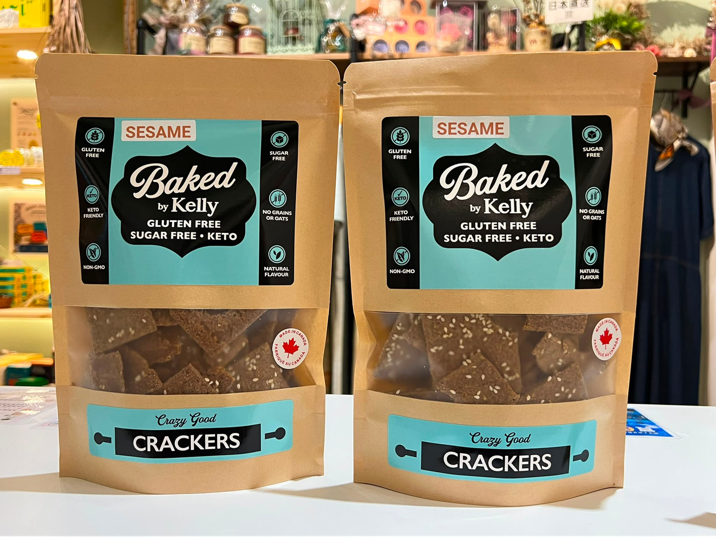 Baked by Kelly Keto Cracker 140g (Sesame)