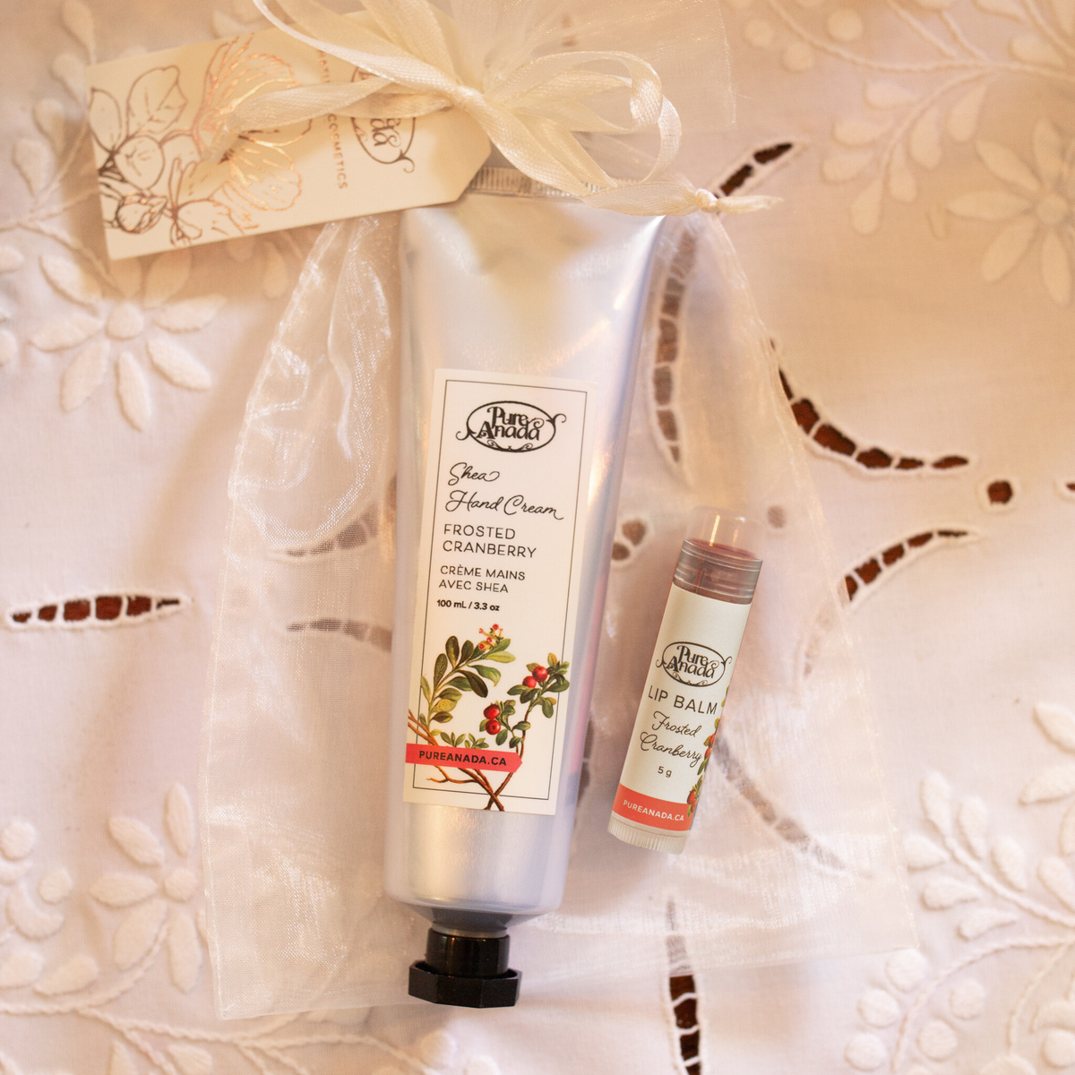 Pure Anada Fingertips & So Soft Lips Gift Set - Frosted Cranberry