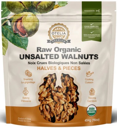 Otelia's Raw Organic Walnuts 454g