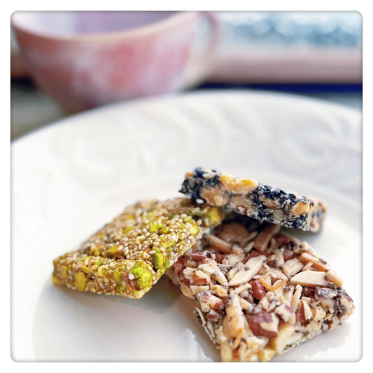 Keto - White Sesame Pistachio Square