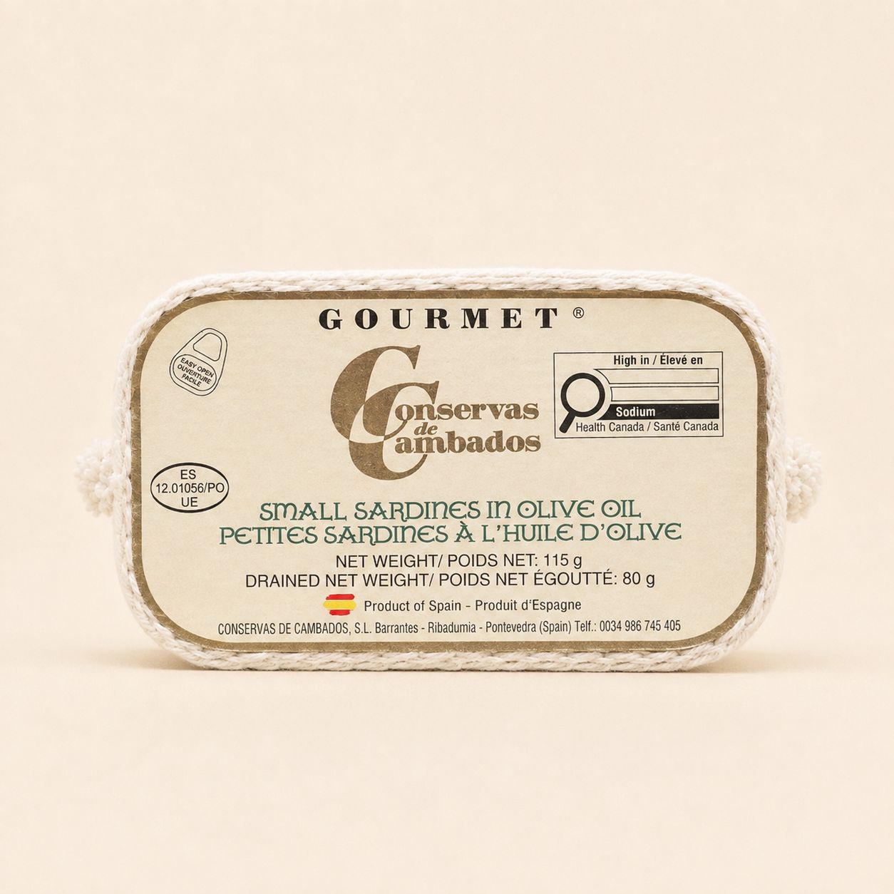 Conservas de Cambados Gourmet Small Sardines In Olive Oil 80g