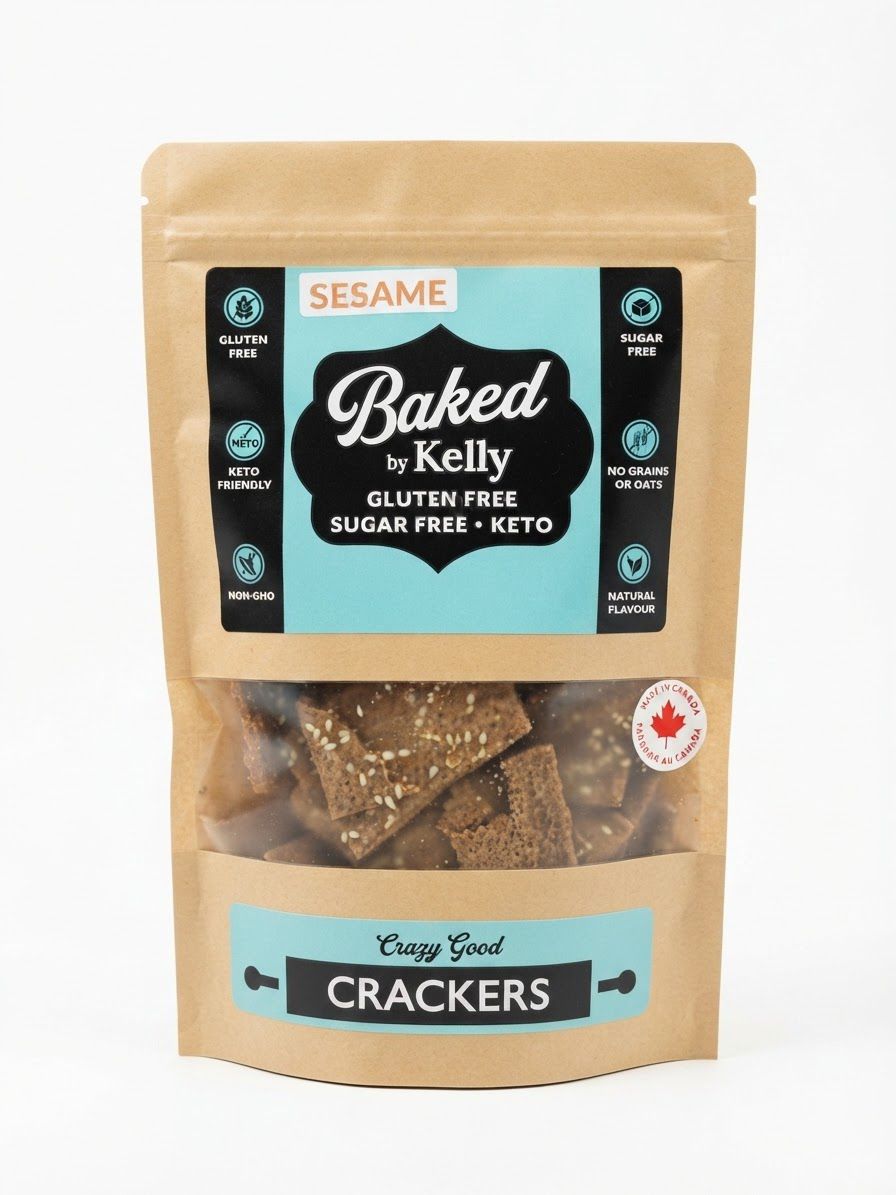Baked by Kelly Keto Cracker 140g (Sesame)