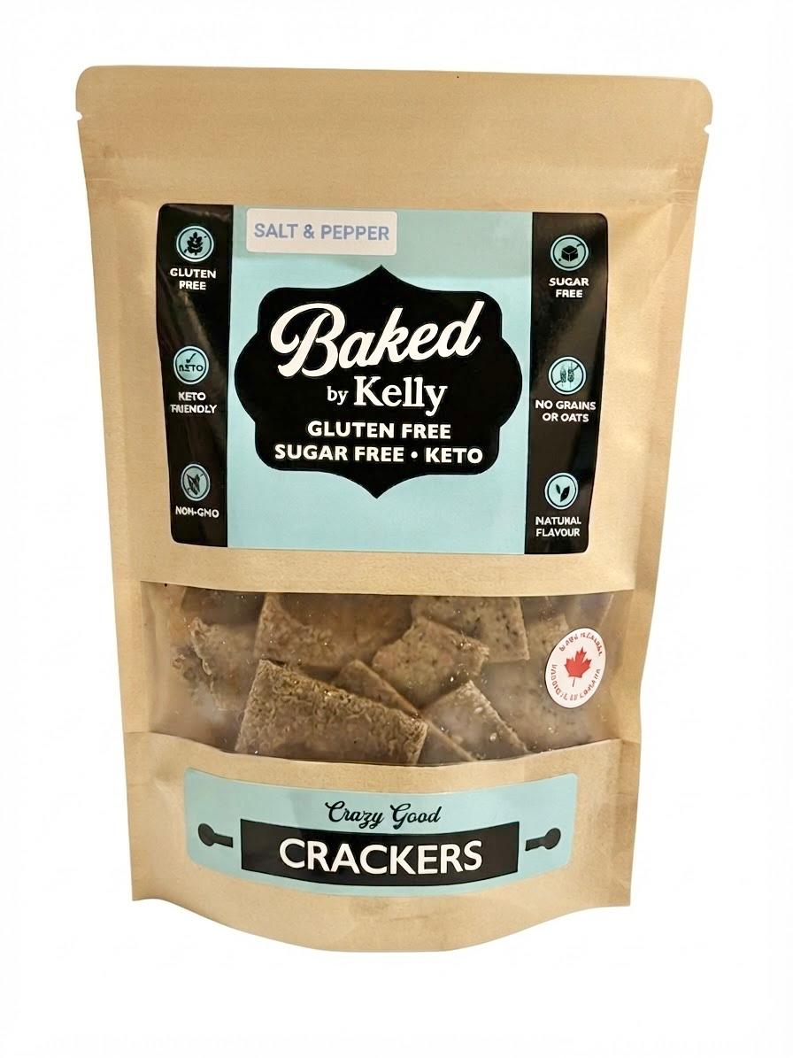 Baked by Kelly Keto Cracker 140g (Salt & Pepper)