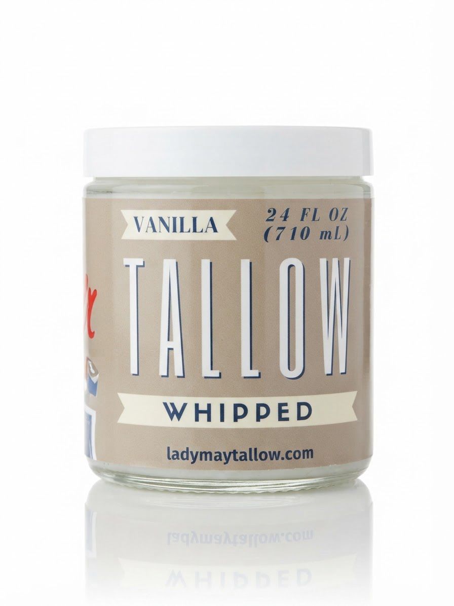 Lady May Whipped Tallow Moisturizer 24oz - Vanilla