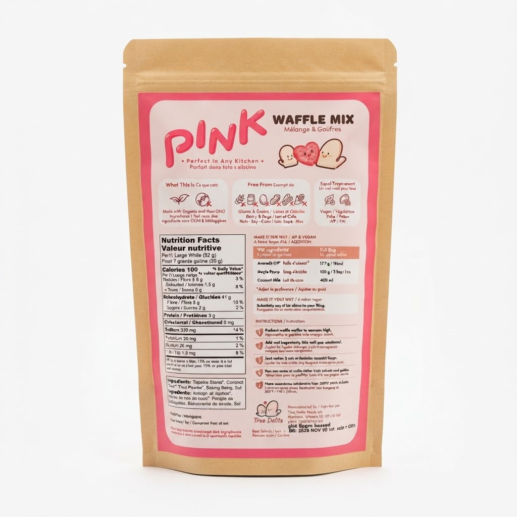 True Delite Pink Waffle Mix