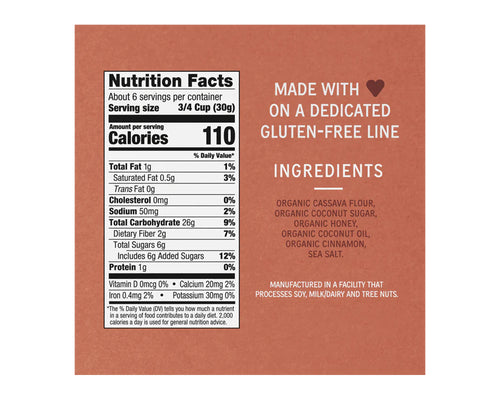 Lovebird Organic Grain-Free Cereal Cinnamon