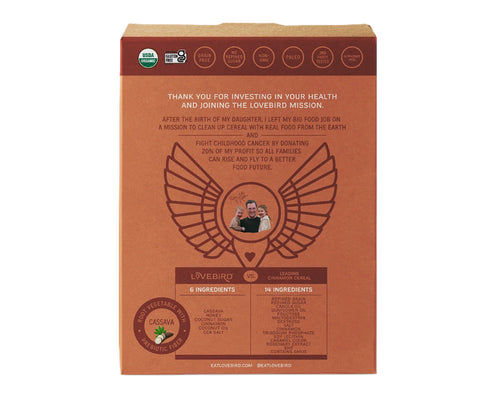 Lovebird Organic Grain-Free Cereal Cinnamon