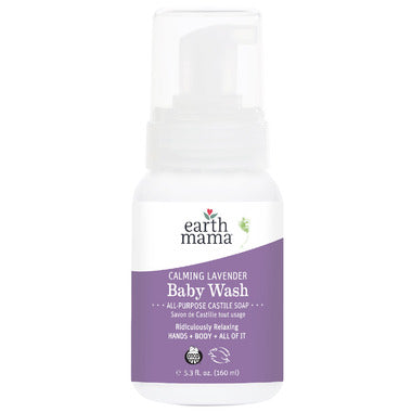 Earth Mama Organics Baby Calming Lavender Wash -160ml