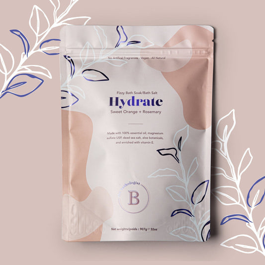 Bathologist Fizzy Bath Soak Hydrate Sweet Orange + Rosemary 907g