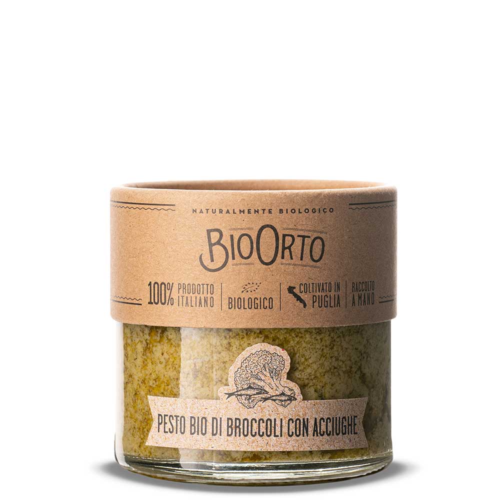 Bio Orto Organic Broccoli Pesto with Anchovies (180g / 6.35oz)