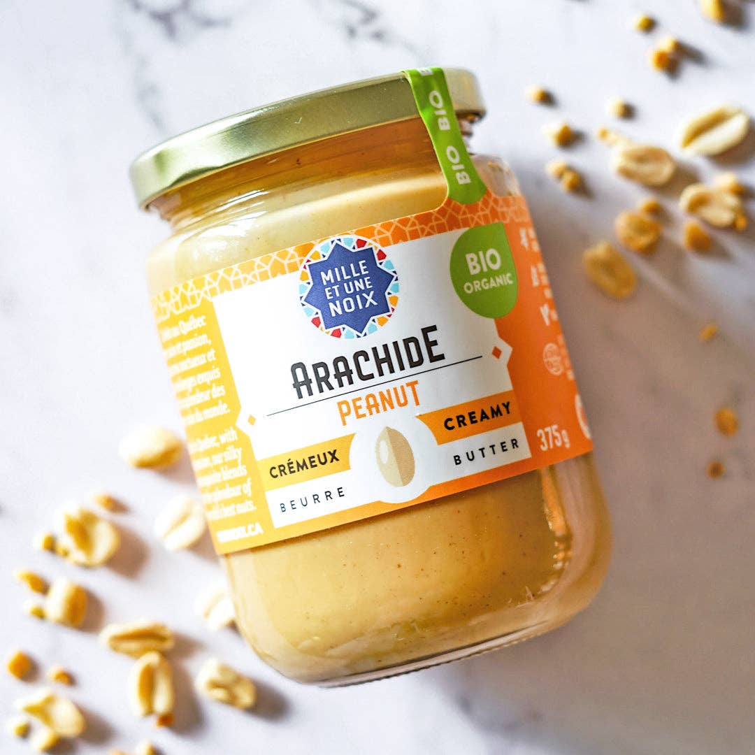 Mille et Une Noix Organic Creamy Peanut Butter — 375g