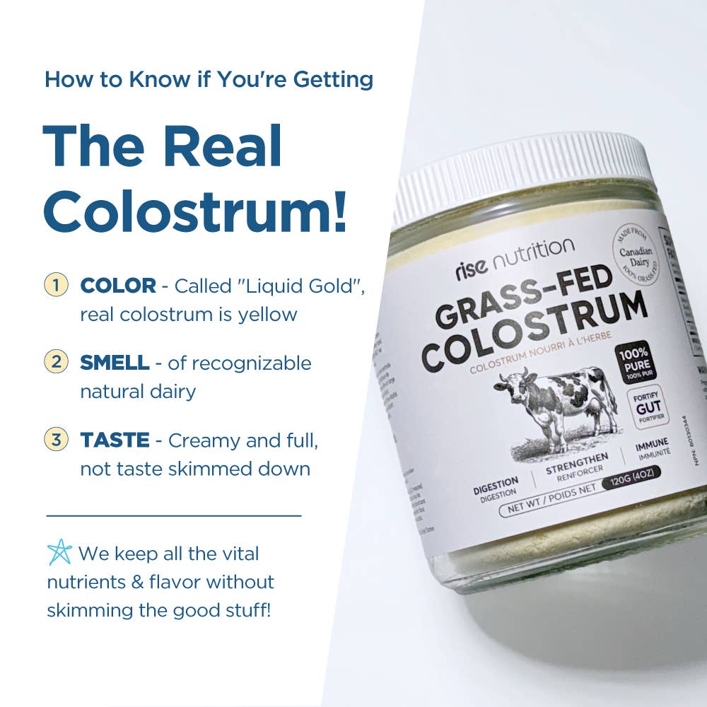Rise Nutrition Grass-Fed Colostrum Powder - Gut & Immune